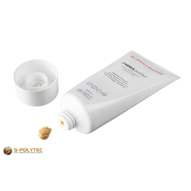 S-Polybond PMMApolitur - Spezielle Polierpaste zum Auffrischen und Polieren von Acryl- und Plexiglasoberflächen