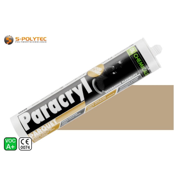 Paracryl Parquet Dunkelbeige 310ml - Parkett-Acryl für Holzböden zum Beispiel aus Kiefer, Kastanie, Kirsche, Nussbaum uvm.