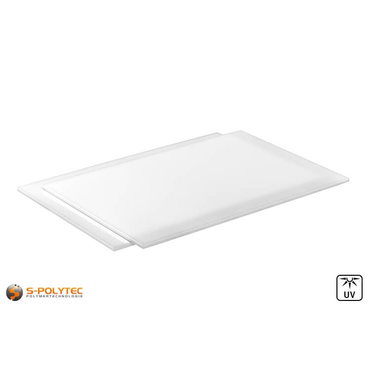 Acrylglas Platten (PMMA, auch bekannt als Plexiglas) in opal mit 5mm Stärke im Zuschnitt auf Maß