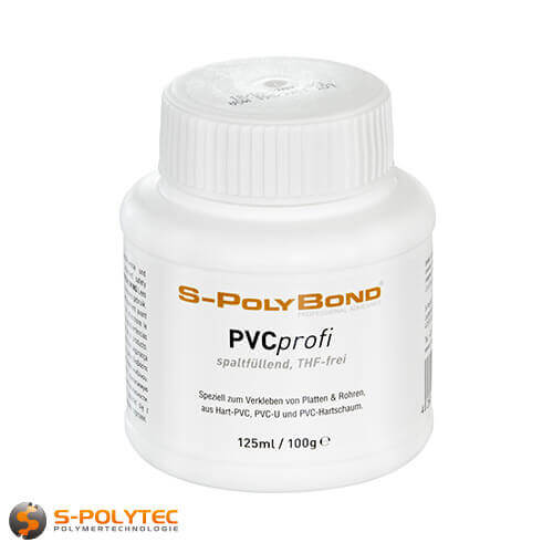 Spezial-Kleber S-Polybond PVCprofi für Hart-PVC in der praktischen 125ml Pinselflasche