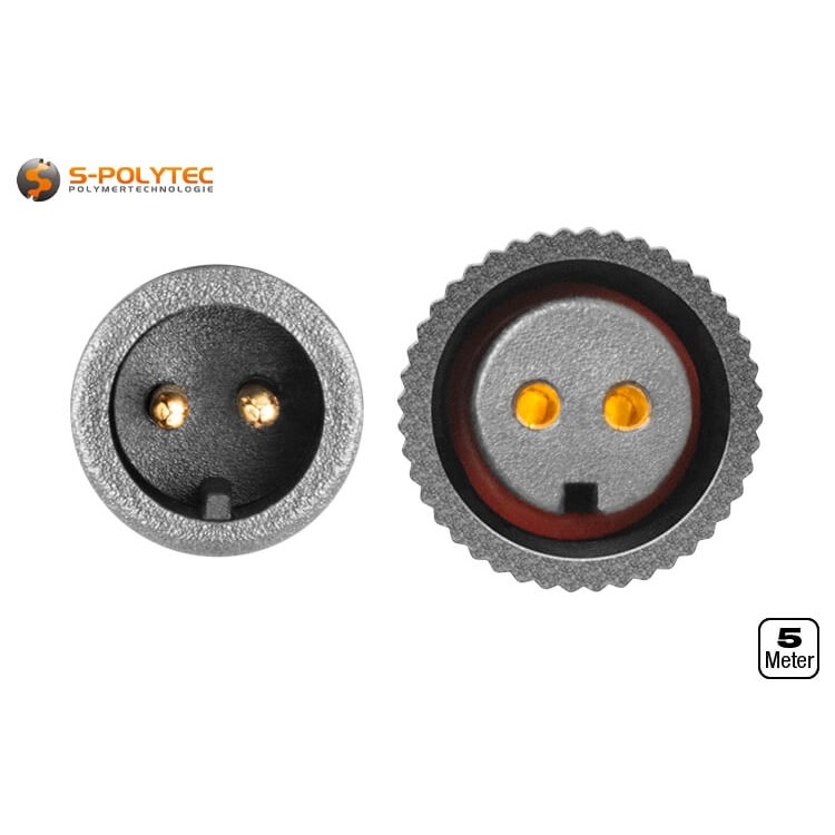 Die Schraubverbindung verfügt über eine Dichtung und ist staub- und spritzwassergeschützt