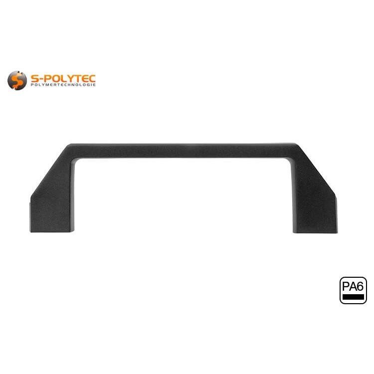 Unsere Kunststoff Bügelgriffe werden als Komplett-Set mit Befestigungsmaterial für Konstruktionsprofile geliefert