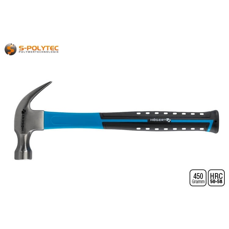 Der ergonomische Stiel mit rutschfestem Griff ist optimal auf Kopfform und Gewicht abgestimmt