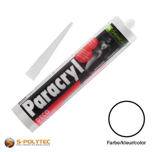 Paracryl DECO in weiß - Überstreichbar ohne Wartezeiten - Extrem geringer Volumenschwund ✓ Sofort Überstrichbar ✓ Keine Rissbildung ✓