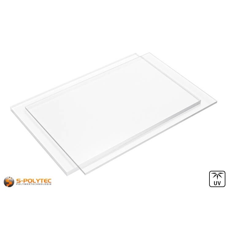 Gegossenes Acrylglas in farblos, transparent im millimetergenauen Zuschnitt bereits ab 30mm x 30mm