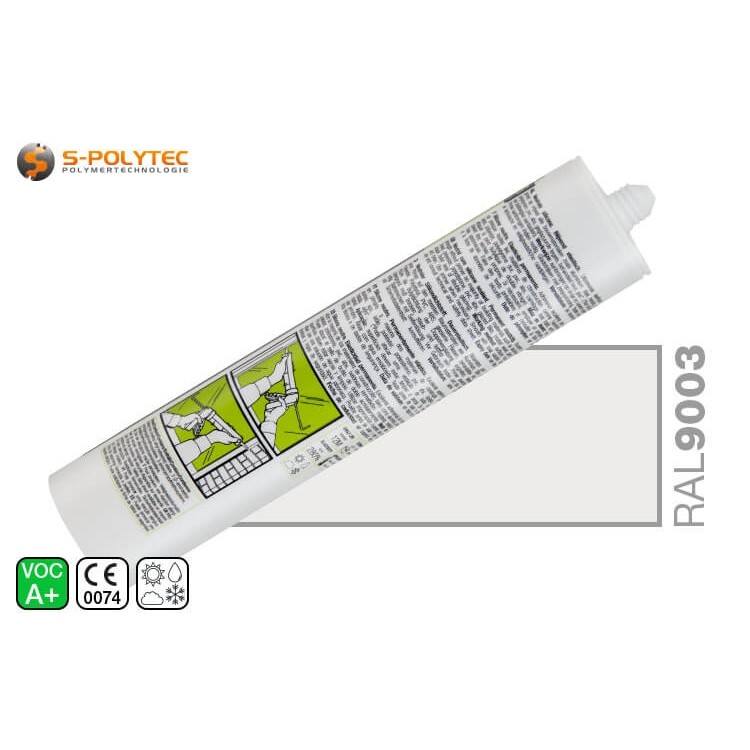 Professionelles Silikon Parasilico AM-85-1 in Weiß RAL 9003