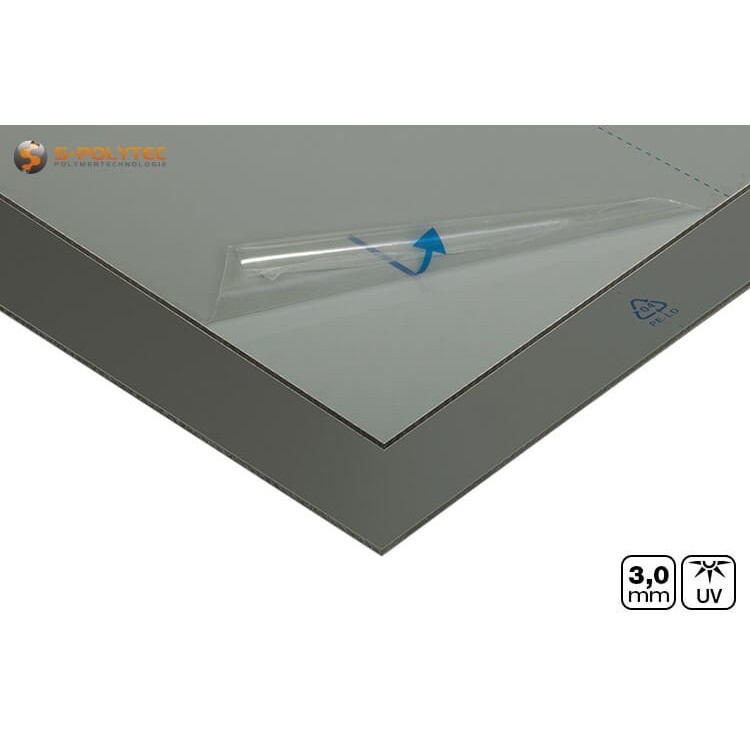 Aluverbundplatten (RAL 7037) Staubgrau günstig im Zuschnitt auf Maß ab 30mm x 30mm
