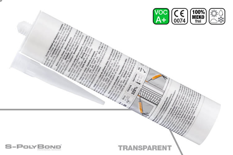 Farbloses Silikon auf Alkoxy-Technologie von S-Polybond Silikonprofi