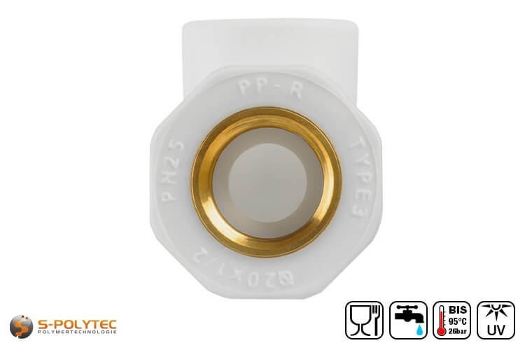 PPR Aqua-Plus Absperrhahn In Grün Für 20mm Rohre, Fusiotherm