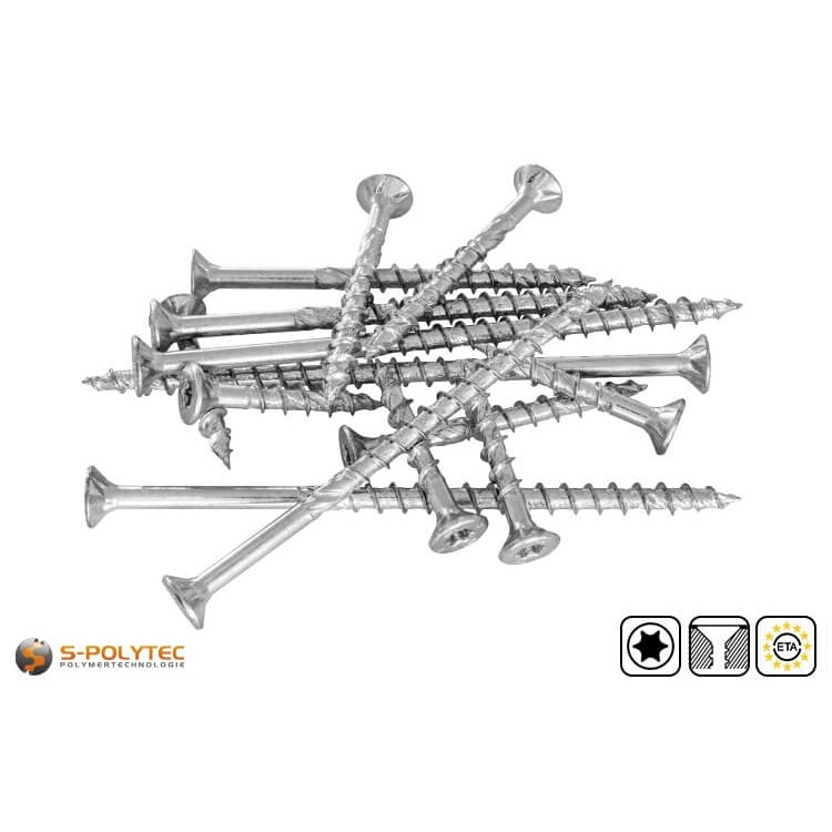 Die fischer PowerFast II Schrauben eignen sich als Dübelschraube mit geprüften Lasten im fischer Dübel