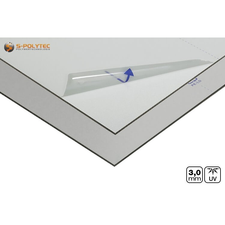 Alu-verbundplatten 3mm (auch als Alu-dibond bekannt) in silber auf Maß kaufen