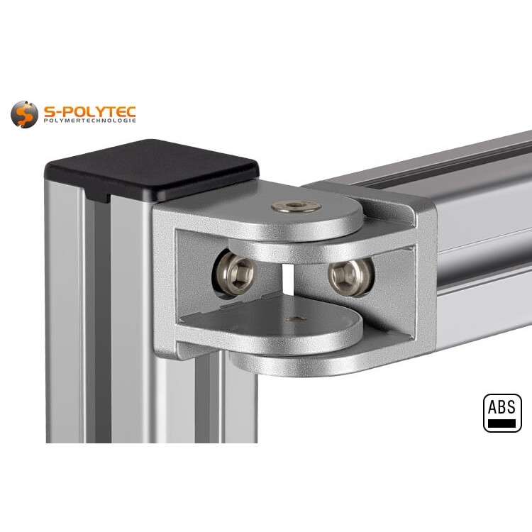 Für perfekte Passgenauigkeit zu I-Typ Konstruktionsprofilen ist die Endkappe an den Ecken abgerundet