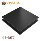 HPL Platten mit beidseitig anthrazit Oberfläche in 6mm oder 8mm Stärke im Zuschnitt 