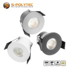 Die 3W Outdoor-LED-Einbaustrahler in warmweiß mit 3000K sind in Anthrazit, Silber und Weiß erhältlich