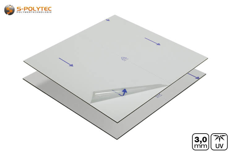 Alu-verbundplatten 3mm (auch als Alu-dibond bekannt) in silber auf Maß kaufen