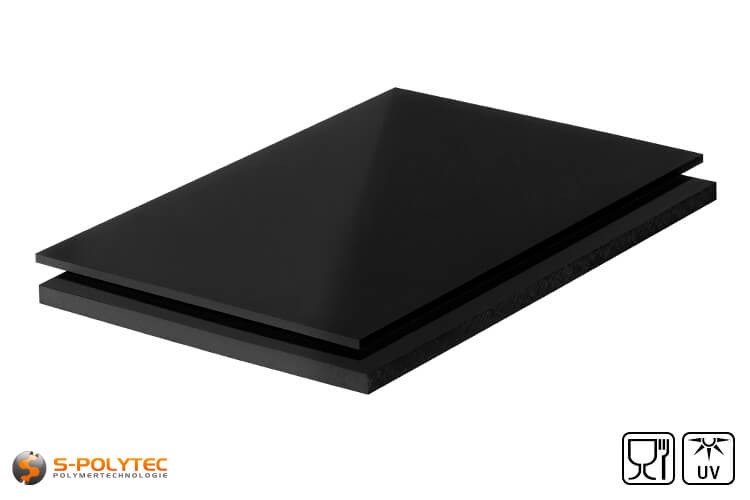 Schwarze Platten im Zuschnitt kaufen