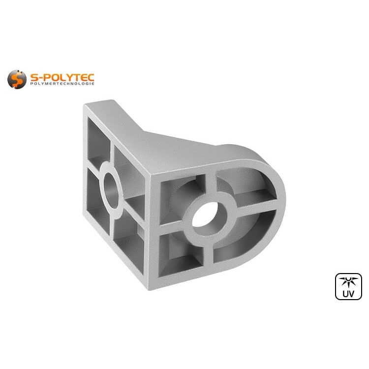 Mit den Montagewinkeln lassen sich Konstruktionsprofile im rechten Winkel miteinander verschrauben