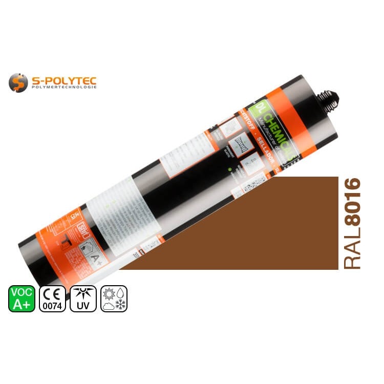 Professionelles Silikon Parasilico AM-85-1 Mahagonibraun RAL 8016 für innen und außen