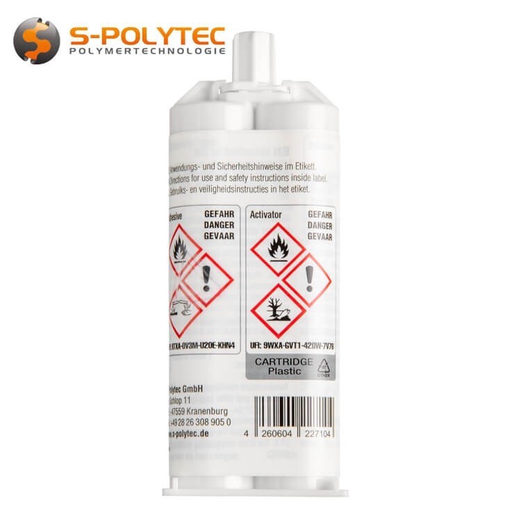 S-Polybond 2K MMAprofi 2-Komponenten-MMA-Kleber 50g für Kunststoff, Metall und Verbundwerkstoffe