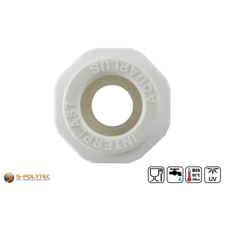 Wir bieten die weißen PPR Kupplungen in den Größen DN20, DN25, DN32 und DN40 sowie mit Innengewinden von 1/2 Zoll bis 1 1/4 Zoll