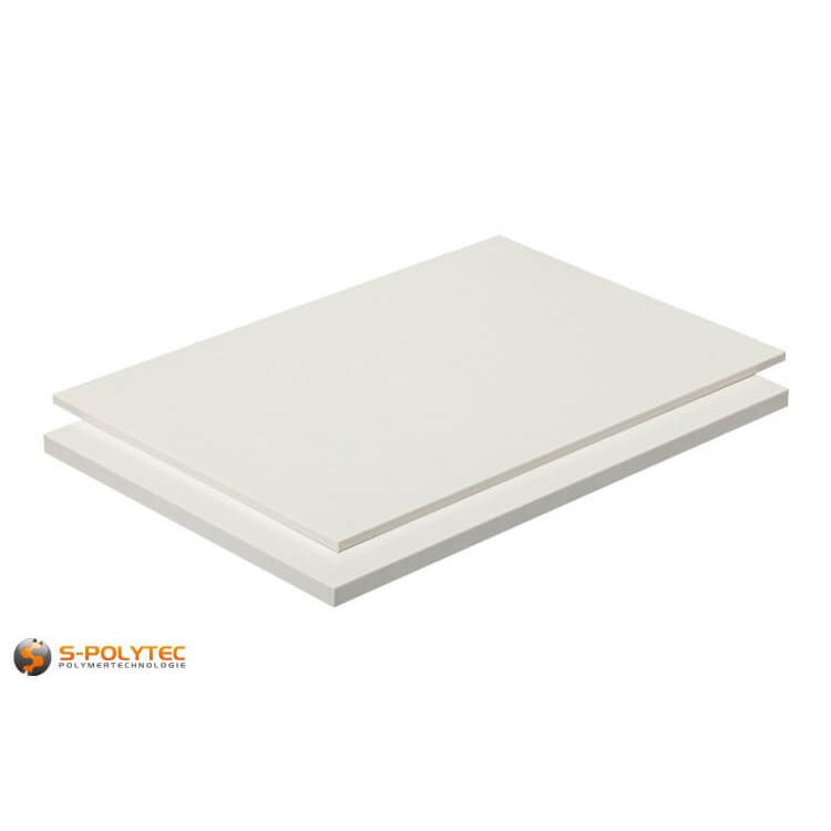 ABS Platten Weiß im Zuschnitt mit Stärken von 1mm - 10mm