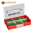 fischer FIXtainer UX-Green Dübel-Box - Das Dübelsortiment mit 210 Dübeln in 6mm, 8mm und 10mm Durchmesser