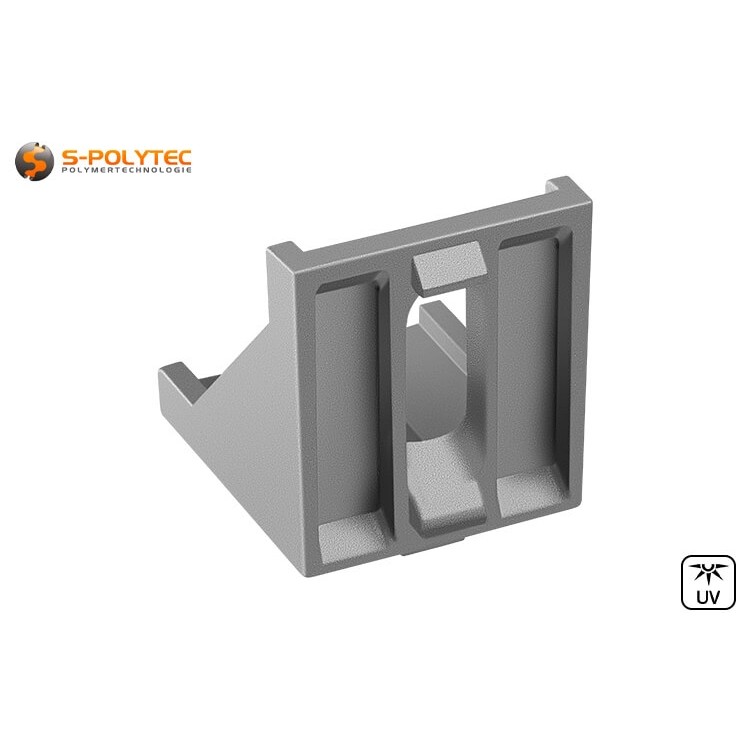 Die 90° Befestigungswinkel aus Aludruckguss sind rostfrei und auch für Außenbereiche geeignet