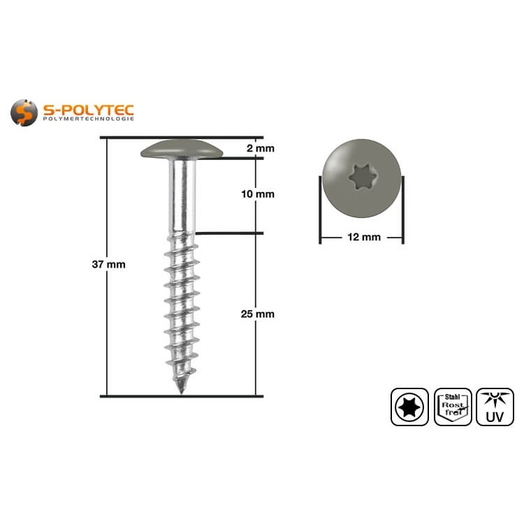 Die HPL-Schrauben in Mid Grey sind dank Fassadenzulassung für Fassadensysteme mit Trespa® Meteon® FR geeignet