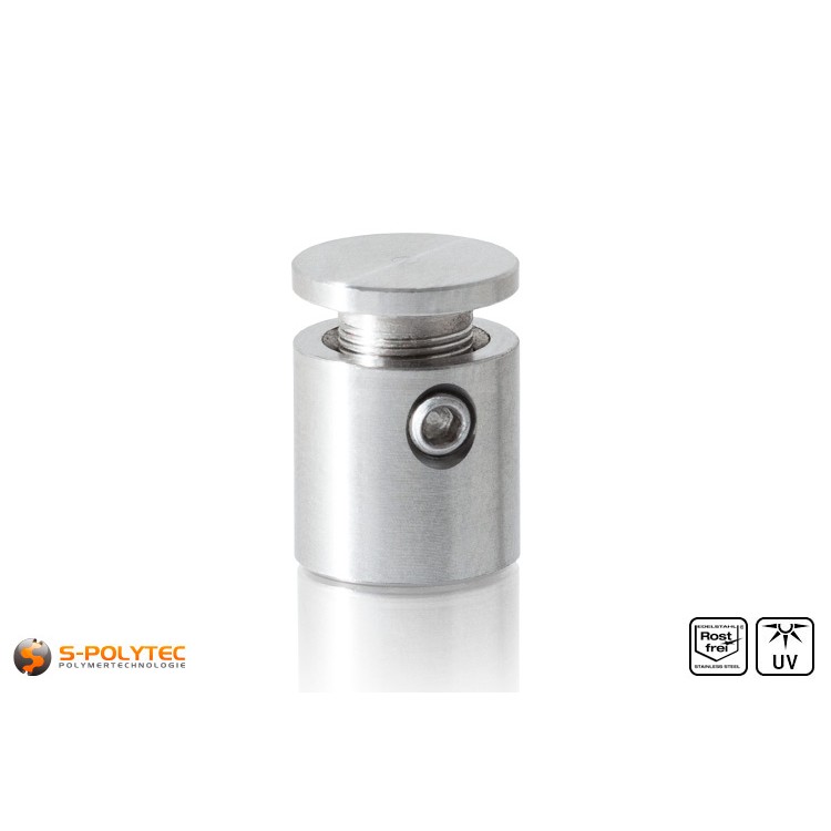 Wandabstandshalter 13x13mm mit Sicherungsschraube aus Edelstahl