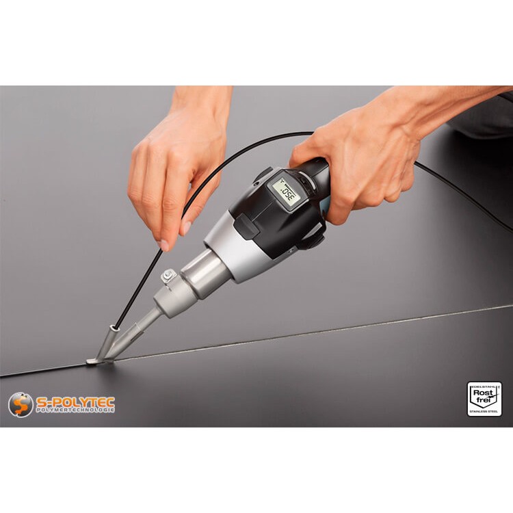 Anwendungsbeispiel verschweißen Kunststoffbahnen STEINEL Schnellschweißschuh 5mm