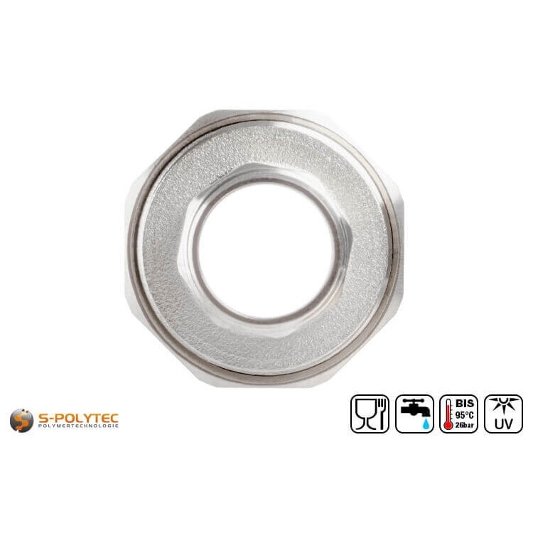 Aqua-Plus PP-R Kupplungsverschraubung in Weiß für PP-R Rohre in verschiedenen Größen mit schraubbarem Außengewinde