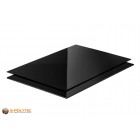 Polystyrol schwarz (ähnlich RAL9005, Tiefschwarz) als Standardplatte 2000mm x 1000mm von 2mm und 3mm Stärke