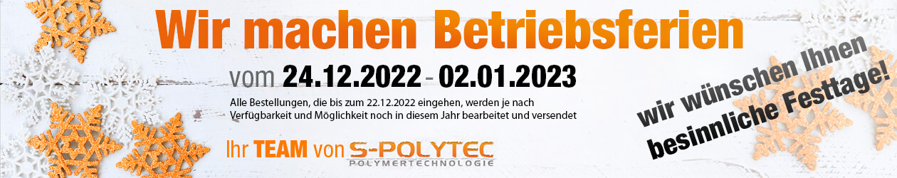 Wir machen Betriebsferien von 24.12.2022 bis zum 01.01.2023