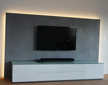 Renovieren Fernsehecke Vorbauwand