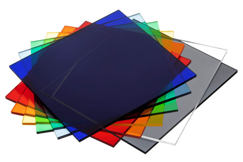 Acrylglas: Transparent in vielen Stärken. Auch Farbig, Blickdicht und Opal auf Lager